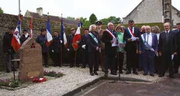 Le discours d’accueil en présence des officiels et porte-drapeaux